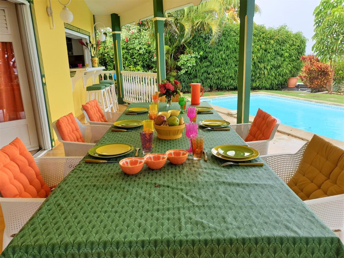 Villa Guadeloupe Saint Francois Acces Mer Piscine Iguana Bay - Villa Zagadi Exterior photo